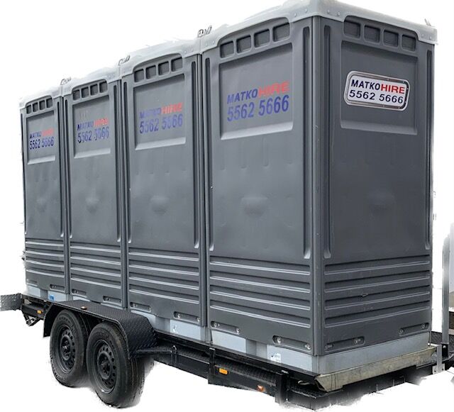 Trailer party toilets