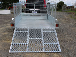 Trailer 7x5 with ramp and cage